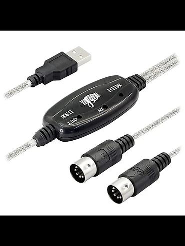 Универсальный кабель-адаптер USB-MIDI предназначен для подключения lalafo.kg да — 1 Универсальный кабель-адаптер USB-MIDI предназначен для подключения — 1