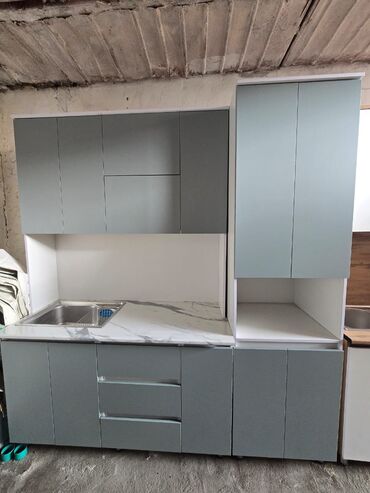 Кухонные гарнитуры: Кухонный гарнитур, Новый, цвет - Бежевый, Бесплатная доставка — 13