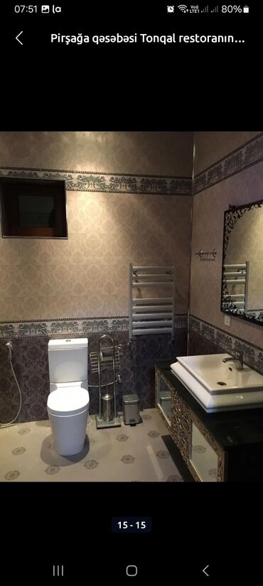 Uzunmüddətli kirayə evlər: 120 kv. m, 3 otaqlı, Kombi, İnternet, Telefon -da lalafo.az — 15 Uzunmüddətli kirayə evlər: 120 kv. m, 3 otaqlı, Kombi, İnternet, Telefon — 15