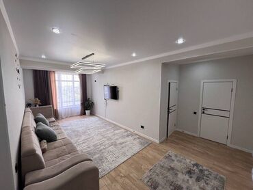 эмарк жибек жолу: 2 комнаты, 65 м², Элитка, 13 этаж, Евроремонт