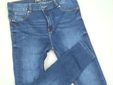 legginsy damskie czarne nieprześwitujące: Jeans, FBsister, L (EU 40), condition - Very good