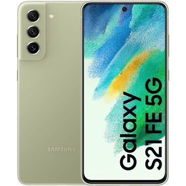 Samsung: Samsung S21 FE 5G, 128 ГБ, цвет - Зеленый, Сенсорный, Отпечаток пальца, Две SIM карты
