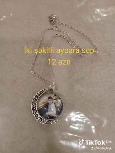 bijuteryalar: İki uzlu sekilli sep.Sep kulonu fırlanır.Qaralmayandı cəmi 12azn