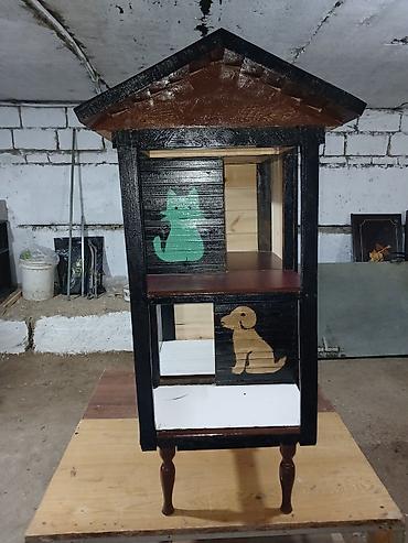 ev itleri ucuz: Həm pişik həm balaca it üçün 2 mərtəbəli yuva. Aynəbənd şüşəsi 1 santı — 7