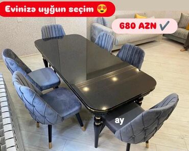 Dolablar: Qonaq otağı üçün, Yeni, 6 stul