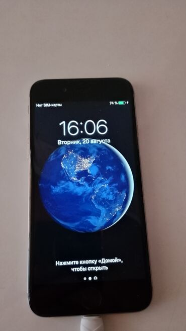 8gb ddr4: IPhone 6, Колдонулган, 16 ГБ, Күмүш, Заряддоочу түзүлүш, Кабель, 70 %