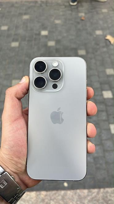 16 pro irşad: IPhone 15 Pro, Gümüşü, Face ID — 2