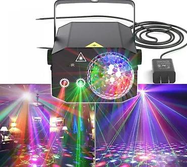 stolic: Laser sa disko kuglom 16u1 za žurke, igraonice i proslave — 1