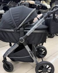детская коляска 3 в 1: Коляска, цвет - Черный