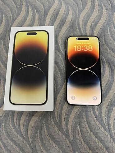 Apple iPhone: IPhone 14 Pro, Б/у, 256 ГБ, Золотой, Коробка, 86 % — 1