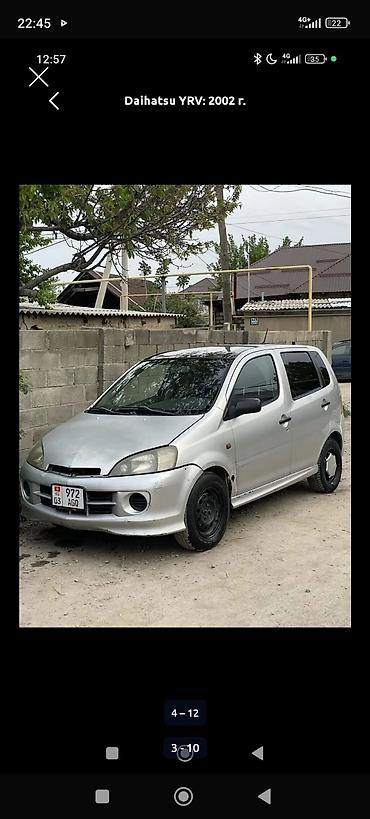 mcv 21: Daihatsu YRV: 2002 г., 1.3 л, Механика, Бензин, Хэтчбэк — 2