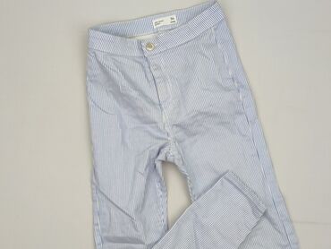 spódnice za kolano obcisła: Material trousers for women, size XS (EU 34)