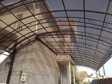 Кованные навесы и козырьки из поликарбоната и профнастила -