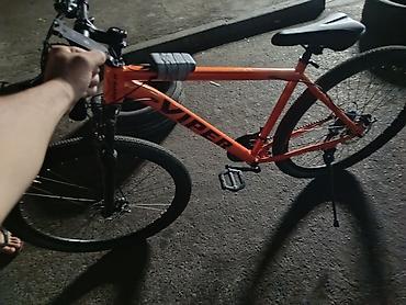volta vsx: VIPER dağ/şosse hibrid velosipedi - Rəng: parlaq narıncı, qara loqo — 2