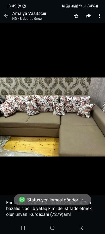 bazali carpayilar: Угловой диван