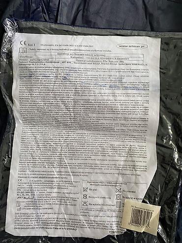 parca salvar: Uzun Yağmurluq–Kapüşonlu,Qara Rəng. Yenidir. Polşa İstehsalıdır — 6