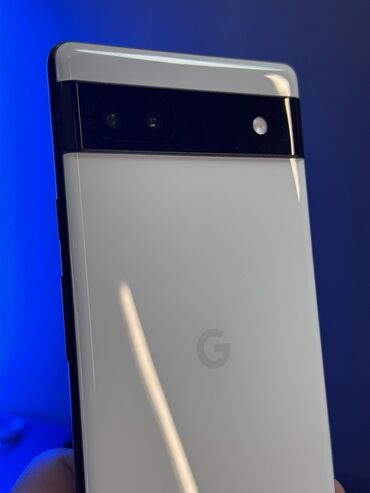 кабель dp: Google Pixel 6A, Колдонулган, 128 ГБ, түсү - Ак, 1 SIM, eSIM