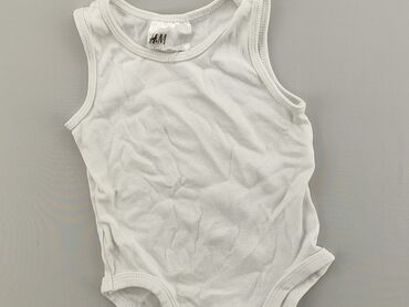 białe body dla dziewczynki: Body, H&M, 0-3 months, 
condition - Good