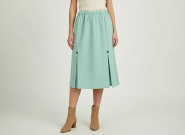 reserved spódnice plisowane zielone: Women`s skirt, size S