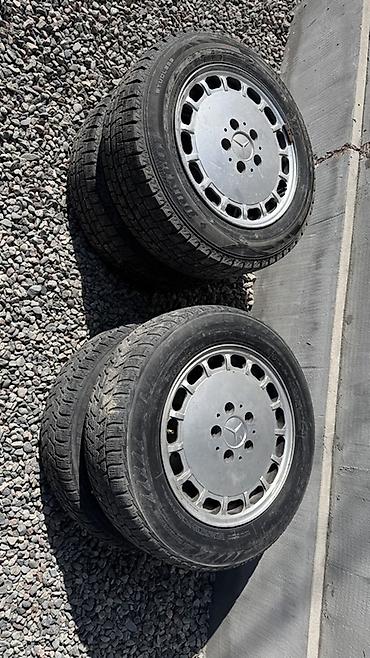 Комплект из 4 колес для Mercedes: литые диски + зимние шины. - Диски