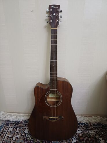 гитара аренда: Ibanez AW54LCE-OPN - электроакустическая гитара дредноут под левую