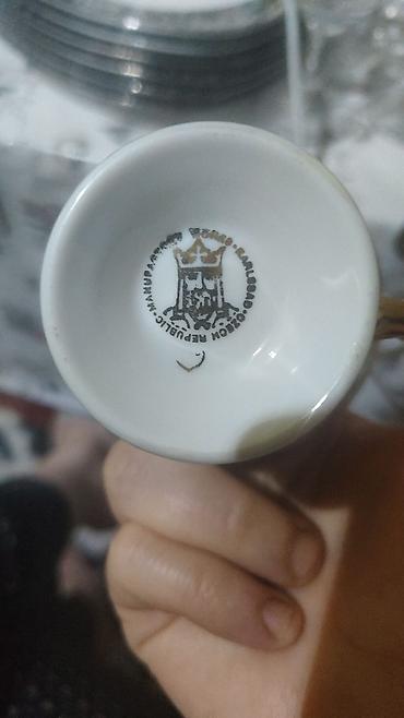 madonna bosqab: Çay dəsti, rəng - Ağ, Farfor, Madonna, 6 nəfərlik, Çexiya — 2