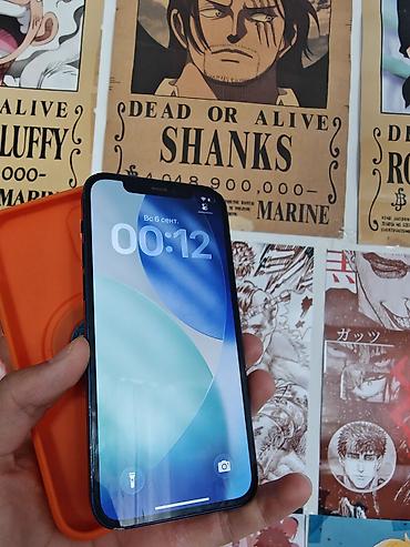 iphone 8 plus osh: IPhone 12, Б/у, 64 ГБ, Midnight, Чехол, 75 % — 2