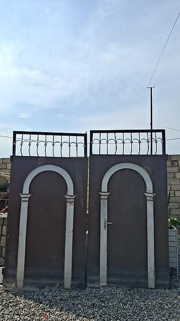 Həyət darvazaları: Dəmir darvaza/qapı paneli - Material: tammetaldan (dəmir) hazırlanmış — 2