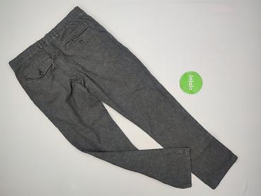 pullandbear pl: Męskie spodnie materiałowe w kolorze ciemnoszarym (melanż). - Krój — 3