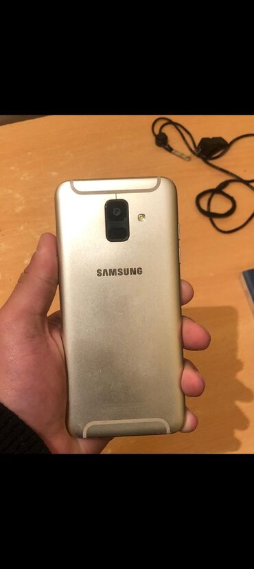 samsung galaxy s7 edge ekrani: Samsung Galaxy A6, 16 GB, rəng - Bej, Barmaq izi