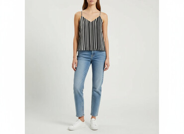 bluzki z dłuższym tyłem allegro: H&M, Топ жіночий, розмір XS
