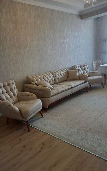divan desti: Türkiyə istehsalı divan kreslo dəsti 1300₼. İdeal vəziyyətdə. Çox baha — 1