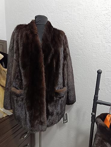 Шубы: Шуба, Норка, Короткая модель, Канада, 2XL, 3XL — 3