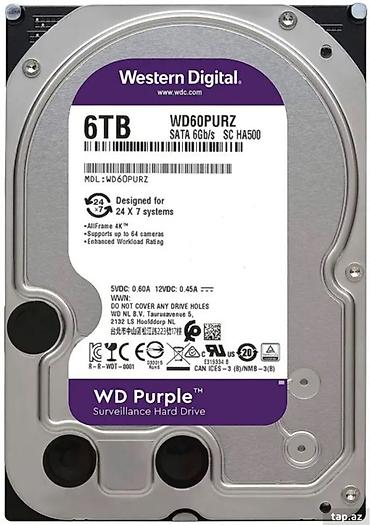 ddr 4 ram: Western Digital WD Purple 6TB (WD60PURZ) – müşahidə sistemləri üçün — 1