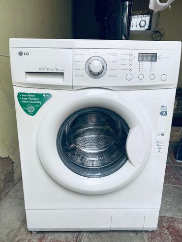 qehve masini: Paltaryuyan maşın LG, 7 kq, İşlənmiş, Avtomat, Qurutma var, Kredit yoxdur, Ünvandan götürmə, Pulsuz çatdırılma