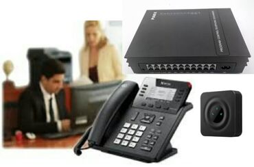 bakı internet: Ofislər və ya obyektlər üçün Rəqəmsal Mini ATS İP Telefon sistemi