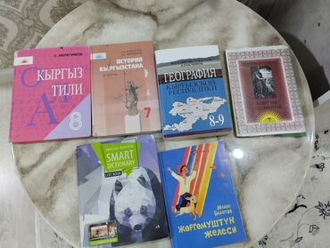 адабият 10 класс электронный китеп: Набор из шести учебников и словаря, охватывающий различные предметы и
