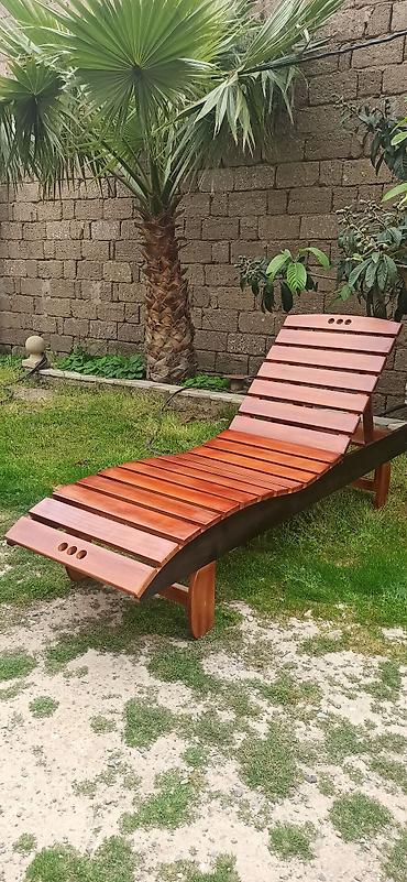 ak mebel: Taxta çimərlik/yay uzanacağı (şezlonq) Lejankalar hazırlanır sifarişlə — 2
