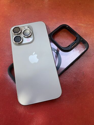 ayfon telfonu: IPhone 15 Pro, 256 GB, Natural Titanium, Barmaq izi, Face ID, Sənədlərlə
