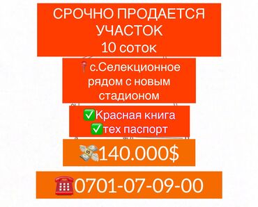 ул токтогула: 10 соток, Бизнес үчүн, Кызыл китеп, Техпаспорт