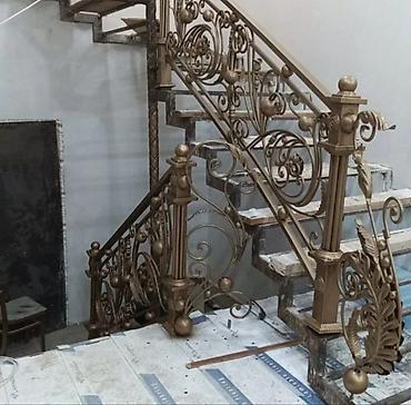 Готовые перила: Готовые перила, Материал: Кованное железо, Для крыльца — 32