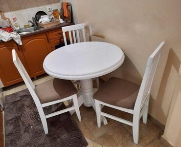 Stolovi: Ovi okrugli stolovi fi 80 fi 90 fi 100 sa i bez produzetka po 150e — 2