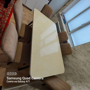 кухонный гарнитур бишкек фото: Ашкана үстөлү жана отургуч, Өзү алып кетүү, түсү - Саргыч боз