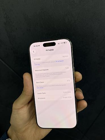 IPhone 16 Pro, 256 GB, Natural Titanium, Face ID lalafo.az -da IPhone 16 Pro, 256 GB, Natural Titanium, Face ID