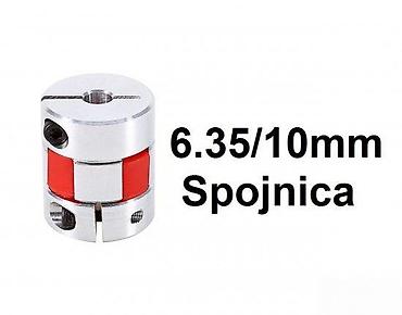 nonius merenje: Elastična osovinaska spojnica 6.35 mm na 10 mm (step-down/reducer) — 1
