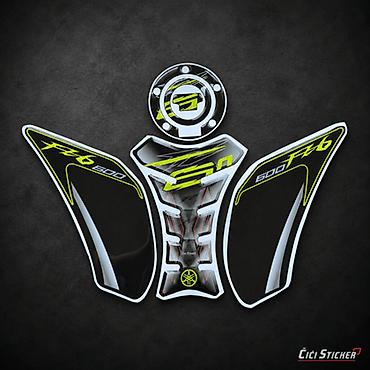 maskking rs: Yamaha FZ6 Komplet Protektora Rezervoara –2834 Komplet 3D protektora — 1