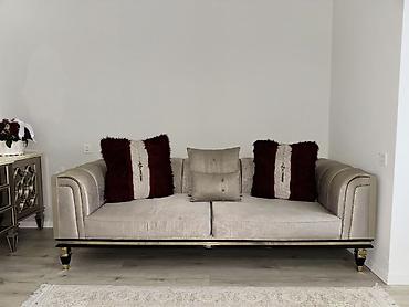 Mebel: Qonaq otağı üçün, İşlənmiş, Açılmayan, Dördbucaq masa, 8 stul — 5