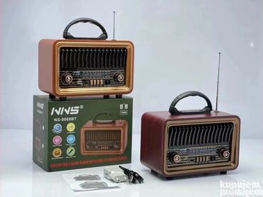 Zvučnici i stereo sistemi: Radio FM radio Bluetooth retro dizajn - FM radio sa punjivom