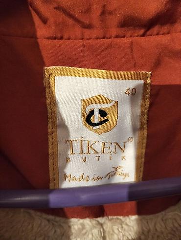 kurtka turkce ne: Qadın parkası – Tiken Butik, Türkiyə istehsalı - Rəng: kərpic-qırmızı — 2