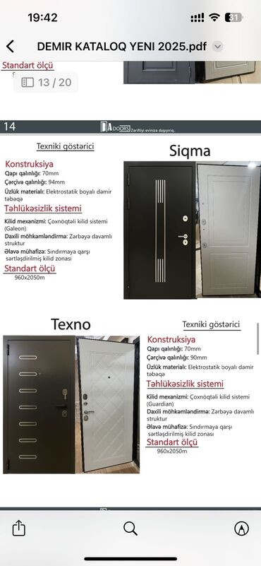 Giriş qapıları: Mənzil üçün Yeni Giriş qapısı 90x205 sm Zamok ilə, Zəmanətli, Pulsuz quraşdırma, Pulsuz çatdırılma — 5